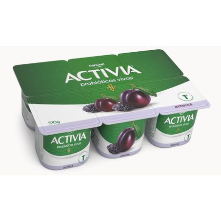 Iogurte activia 510g sabor ameixa