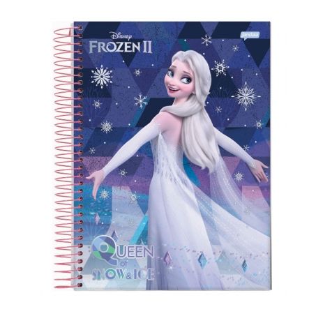 Caderno espiral capa dura 1-4 frozen 80f