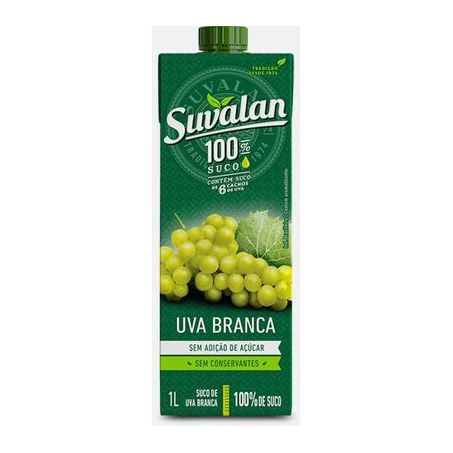 Suco suvalan uva branca sem açúcar 1l
