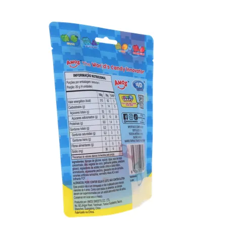 Bala de Gelatina Amos Gummy Blocks Sachê 72gr 360-14