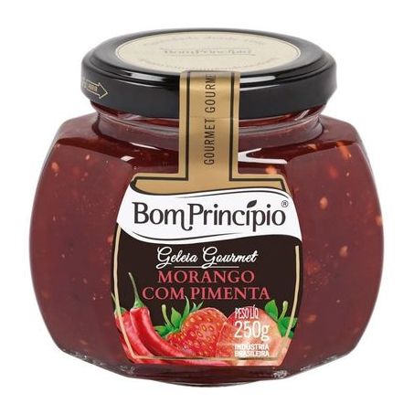 Geleia bom principio de morango c/pimenta 250g