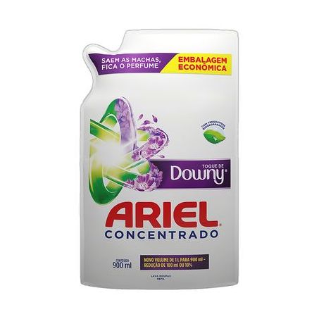 Lava roupa líquido concentrado toque downy ariel 900ml