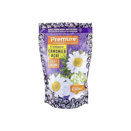 Sabonete Líquido Premisse 450ml - Camomila e Açaí - Refil