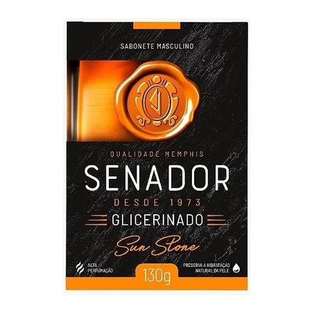 Sabonete senador glicerinado sun stone 130g