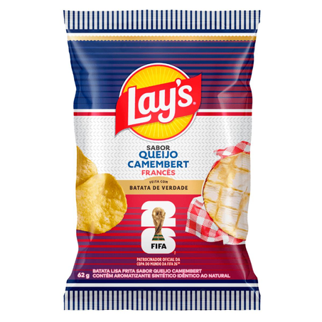 Batata Lays 62g - Copa - Queijo Camembert