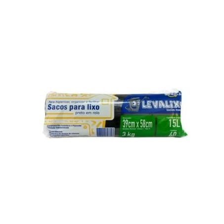 Saco Lixo Super Past Cit 15l Com 40