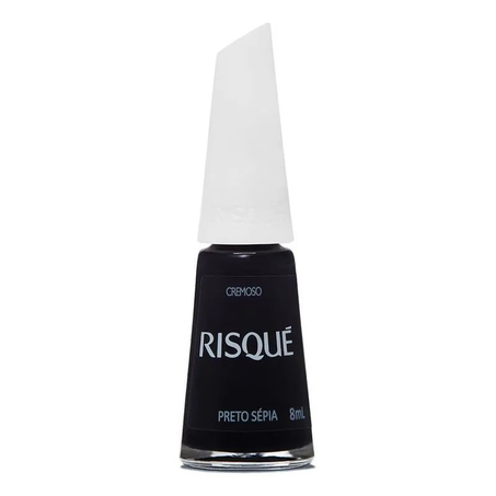 Esmalte Cremoso Risqué Preto Sépia 8Ml
