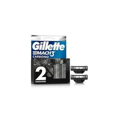 Carga mach3 carbono gillette c/2