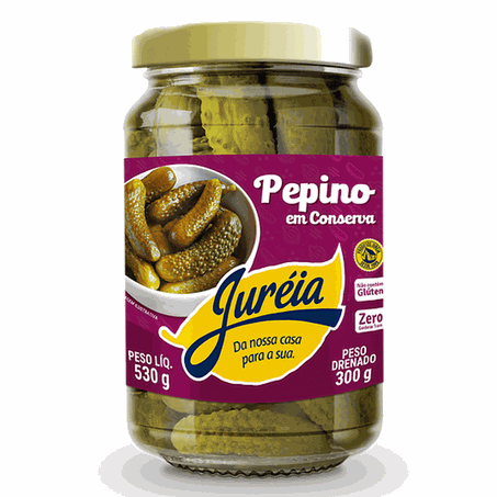 Pepino em conserva juréia vidro 300g