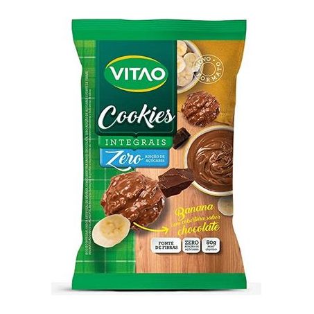 BISC.COOKIES VITAO 80G ZERO BANANA/CHOCO