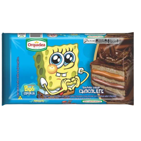 Bolinho orquidea 70g recheado chocolate