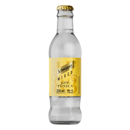 Bebida Alcoólica Mista Schweppes Mixed Gin Tônica Garrafa 250ml
