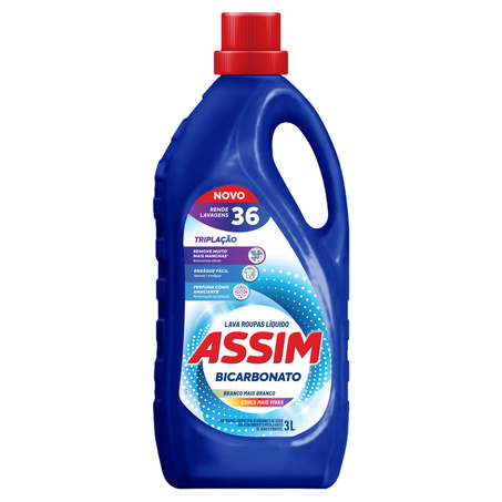 Sabão Líquido Assim Bicarbonato 3L