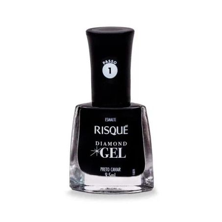 Esmalte Risque Gel Preto Caviar 9,5ml