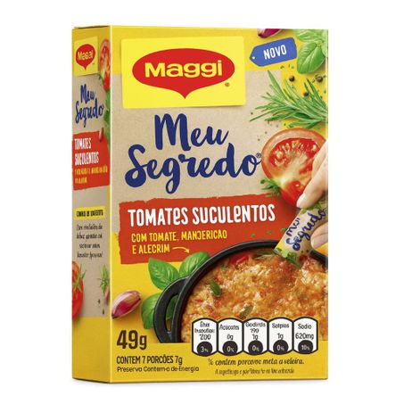 Tempero Granulado de Vegetais Maggi Tomate e Ervas Caixa 49gr