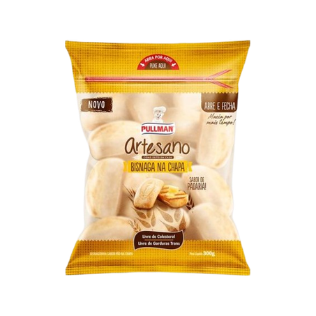 Pão Pullman Artesano Bisnaga Na Chapa Pacote 300g 
 
