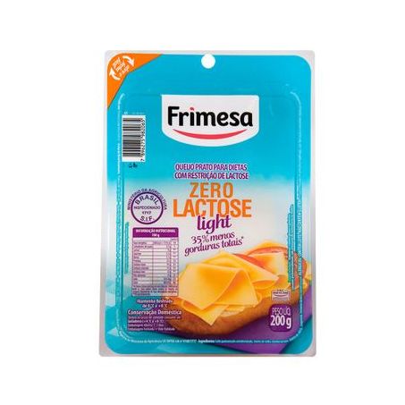 QUEIJO FRIMESA 200G PRATO ZERO LACTOSE LIGHT