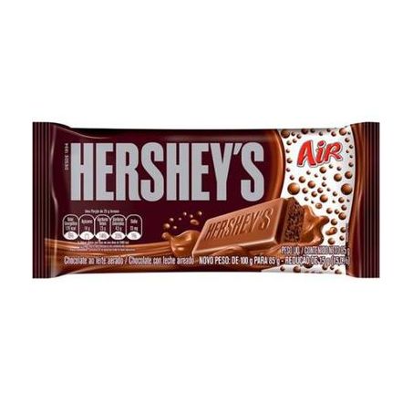Chocolate Barra Hersheys Air Ao Leite Aerado 85g 
 