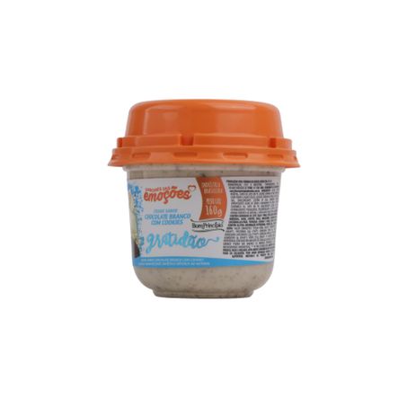 Creme Bom Princípio Sabor Chocolate Branco com Cookies  Pote 160gr 360-5