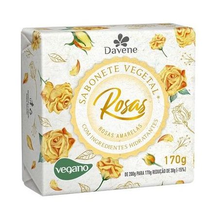 SABONETE DAVENE ROSAS AMARELAS 170G