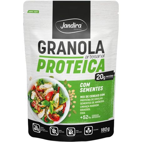 Granola Jandira Proteica 180g Chocolate Com Banana