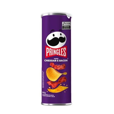 Pringles cheddar bacon 105g.