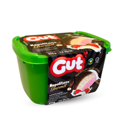 Sorvete gut napolitano gourmet 1,8l