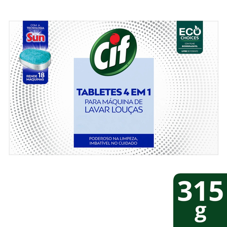 Lava Louça Cif Tablete Caixa 315G