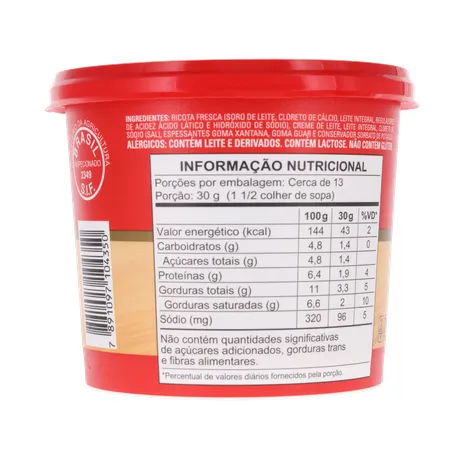 Creme de Queijo Ricota Président 380g 360-16