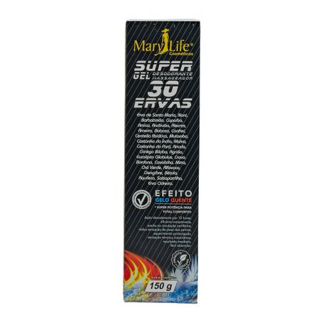 SUPER GEL MASSAGEADOR 30 ERVAS 150G MARY LIFE BIO INSTINTO 360-1