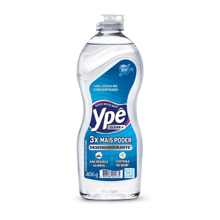 Detergente Gel Concentrado Ypê Clear 406G