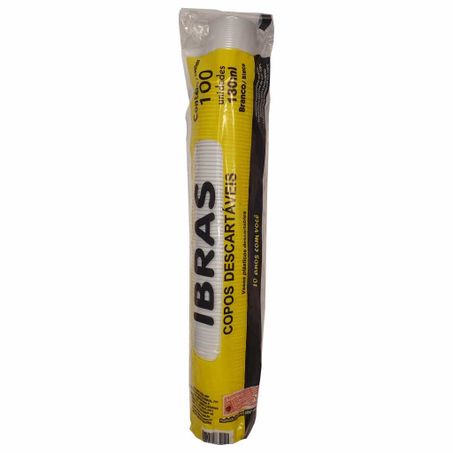 COPO DESC IBRAS 200ML C/100 TRANSPARENTE