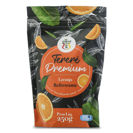 Erva mate rei verde 250g terere premium laranja