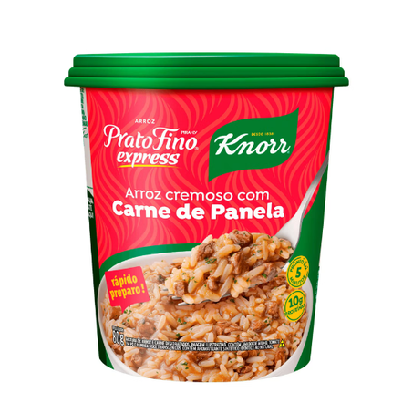 ARROZ CREMOSO PRATO FINO 80G CARNE PANELA