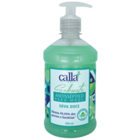 Sabonete liquido antisseptico calla 500ml erva doce