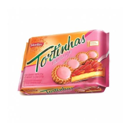 BISCOITO MARILAN 375G TORTINHAS MORANGO