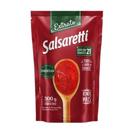 Extrato de Tomate Salsaretti Concentrado Sachê 300gr