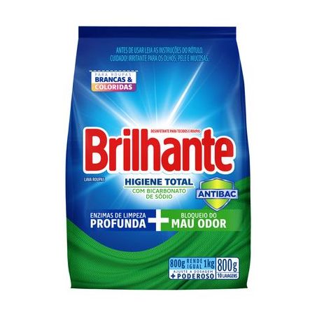 SABAO EM PO BRILHANTE HIGINE TOTAL 800G SH