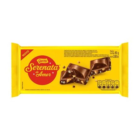 Chocolate serenata de amor garoto 80 g