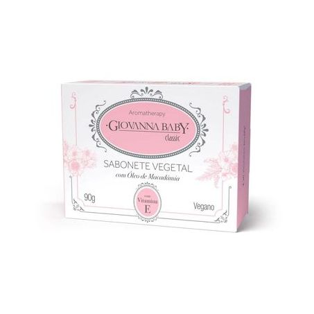 Sabonete em barra giovana baby classic vegano caixa 90g
