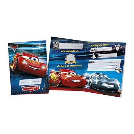 CONVITE REGINA COM 8UN CARS 3 PEQUENO