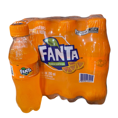 Refrigerante pet 200ml fanta pcc/12un