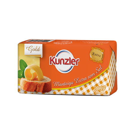 Manteiga Kunzler Sem Sal tablete 200g