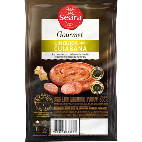 Linguiça Seara Gourmet 500g - Cuiabana - Congelada