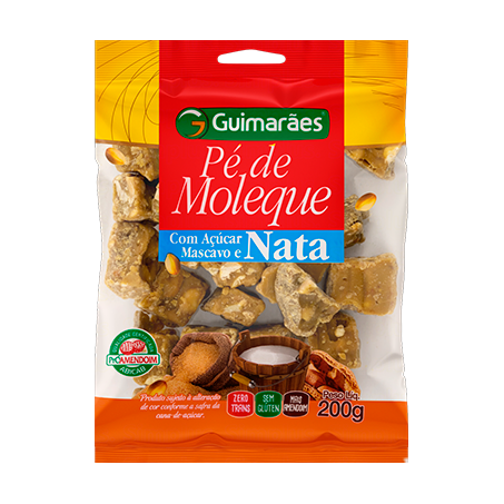 Pé de moleque guimarães açúcar mascavo e nata 200g