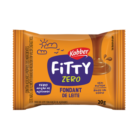 FONDANT LEITE KOBBER 20GR FITTY ZERO