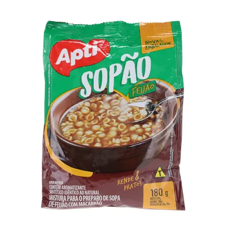 Sopão Apti Feijão com Macarrão Pacote 180gr 360-0