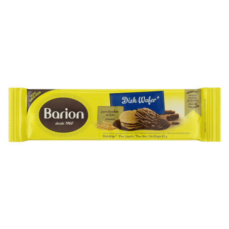 WAFER COBERTURA CHOCOLATE AO LEITE BARION DISK WAFER