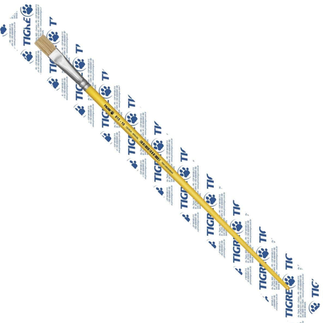 Esc pincel escolar tigre chato 815-10 un