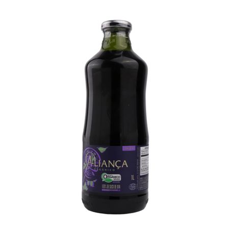 Suco Orgânico de Uva Aliança Tinto Garrafa 1lt 360-3